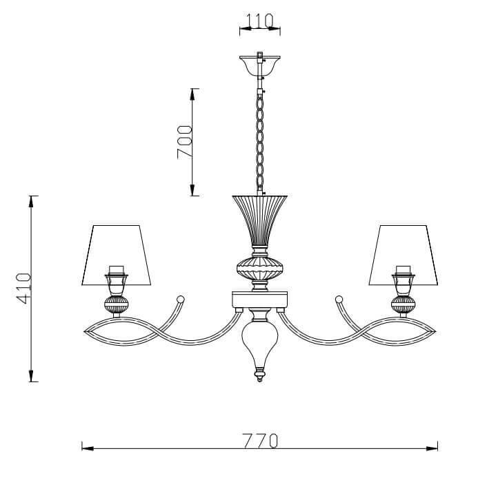 Подвесная люстра Rivoli Tramonto 2023-205 Б0038428