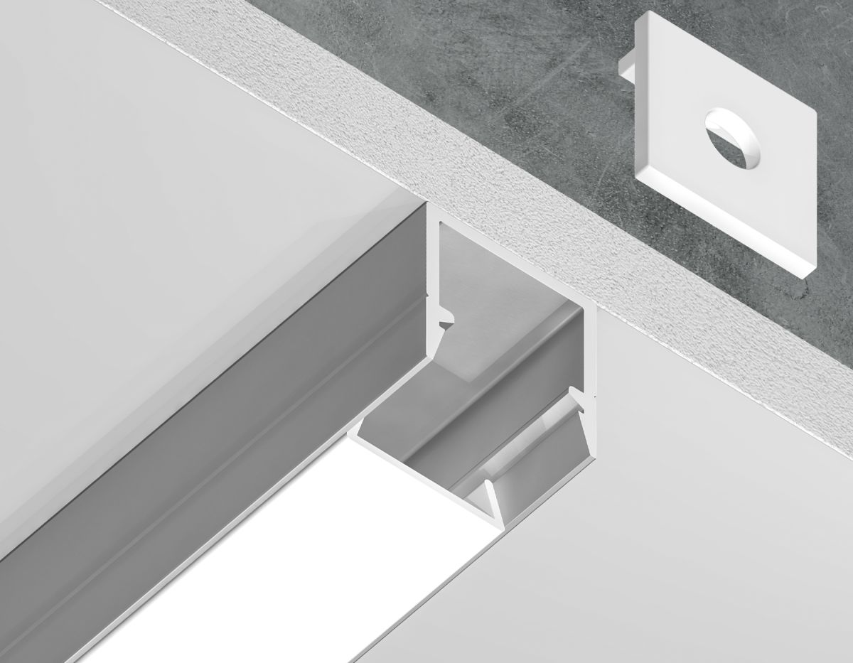 Профиль накладной для светодиодной ленты до 8мм Ambrella Light Illumination GP1650AL