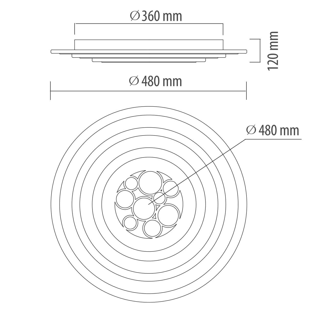 Потолочный светодиодный светильник De Markt Платлинг 661017301