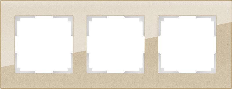 Рамка Werkel Favorit на 3 поста шампань WL01-Frame-03 4690389122972