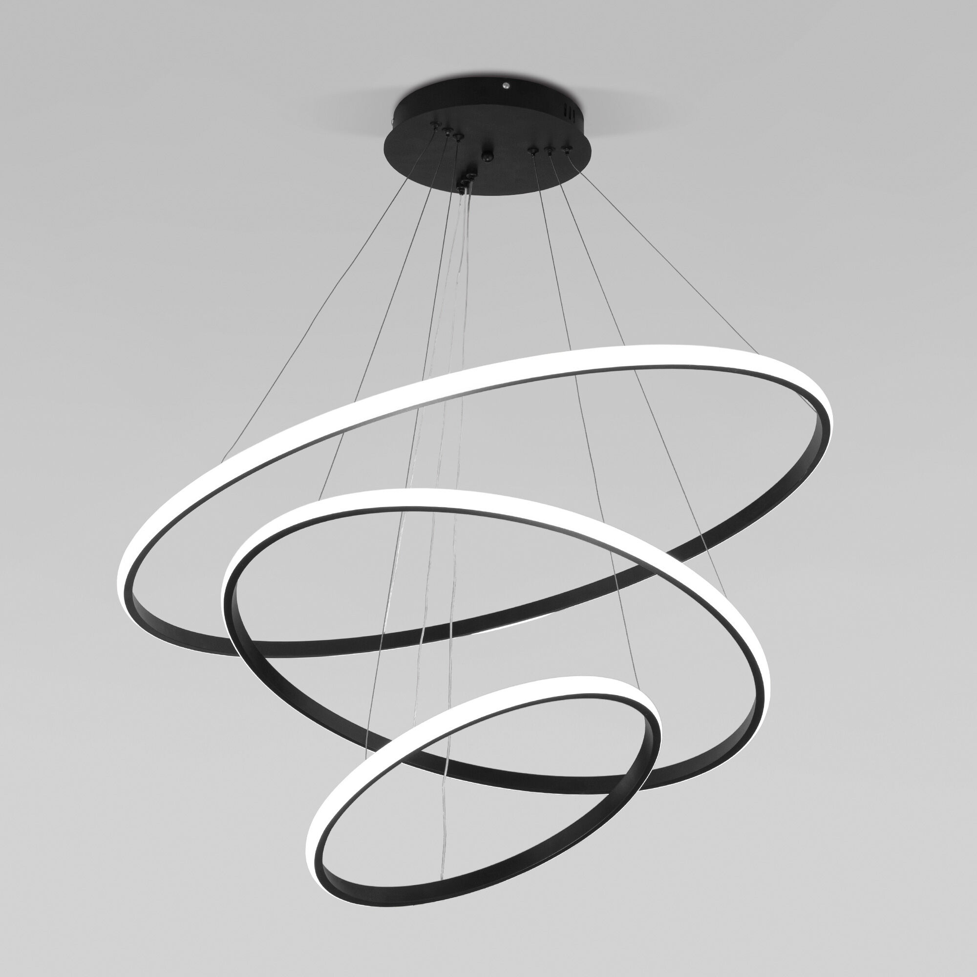 Подвесная люстра с пультом Eurosvet Collars 90264/3 черный