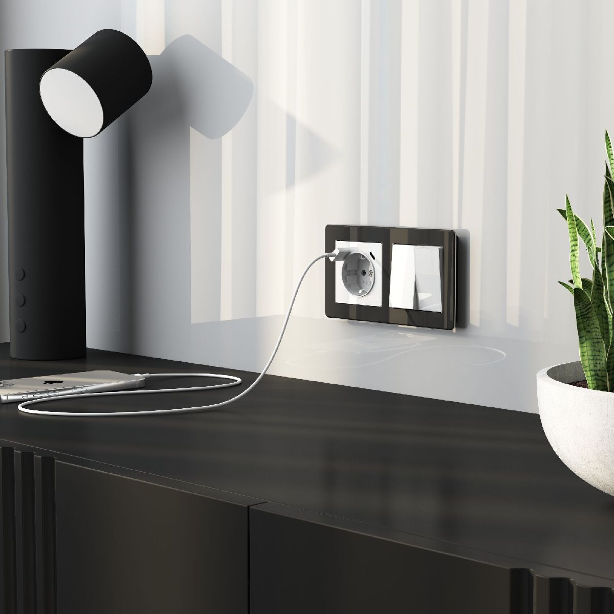 Выключатель двухклавишный проходной Werkel 4690389197291 W1122041 a064007