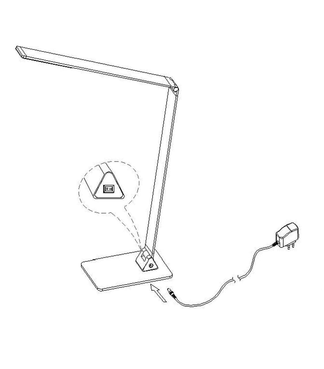 Настольная лампа Lucide Flatt 35600/10/36