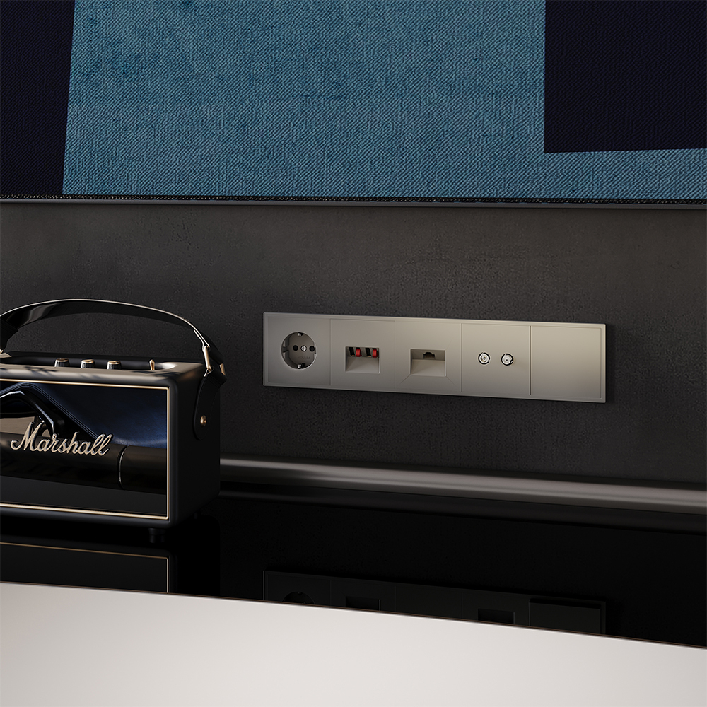 Розетка акустическая Voltum S70 VLS060303 (кашемир)