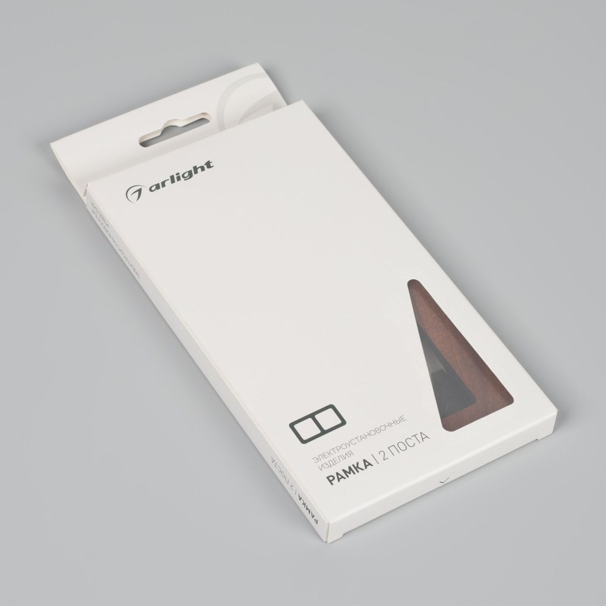 Рамка на 2 поста из натурального дерева Arlight FRM-XSILO-WD-2-NL 050871