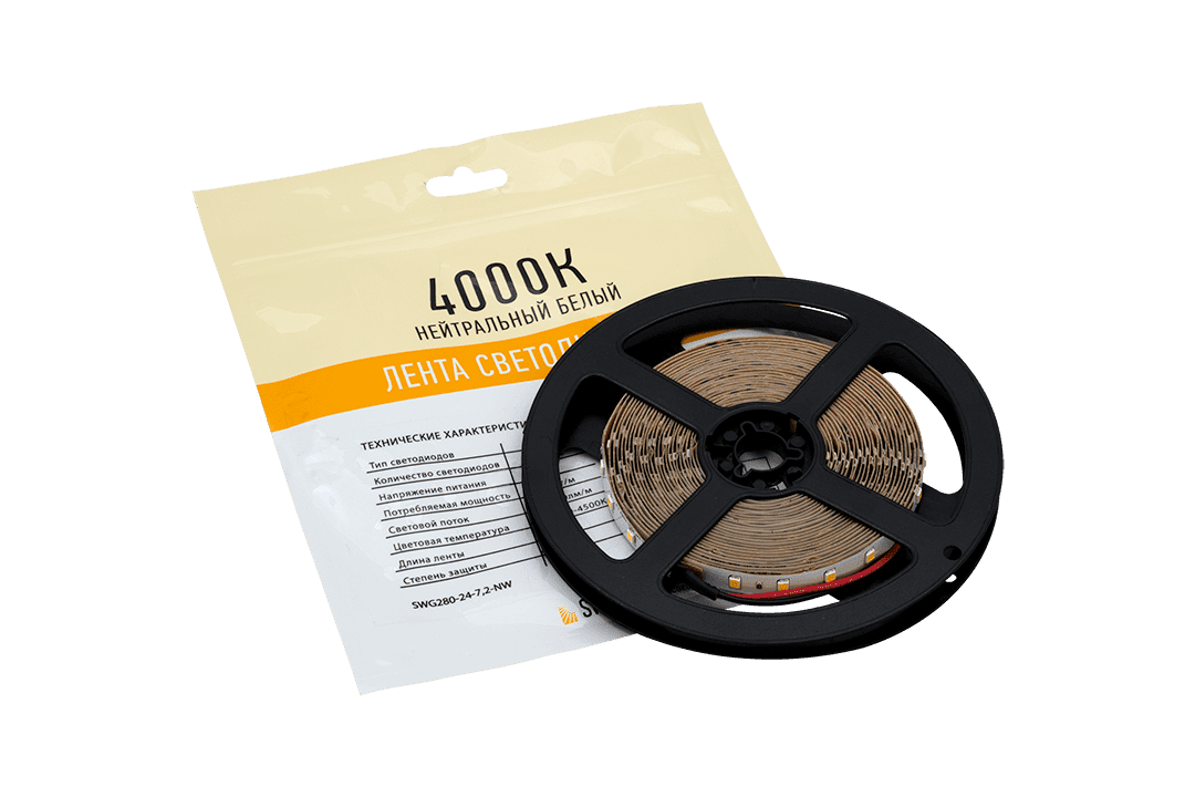 Светодиодная лента SWG SWG2P80-24-7.2-NW 003595