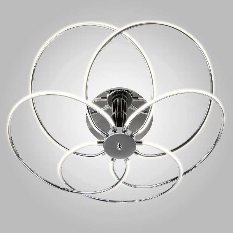 Потолочный светодиодный светильник Eurosvet Infinity 90039/5 хром