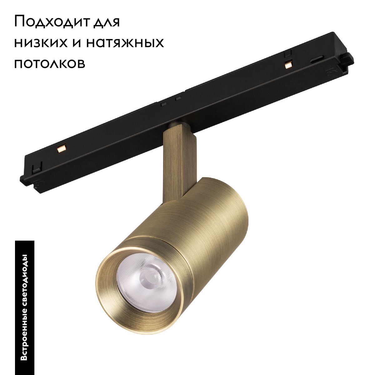 Трековый магнитный светильник Arlight MAG-ORIENT-SPOT-R45-12W Day4000 (BR, 24 deg, 48V) 042259