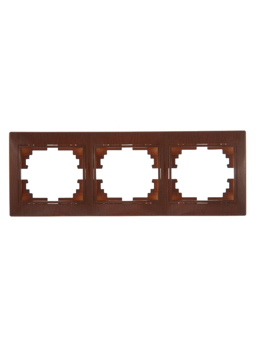 Рамка 3-местная горизонтальная Lezard Mira 701-0801-148