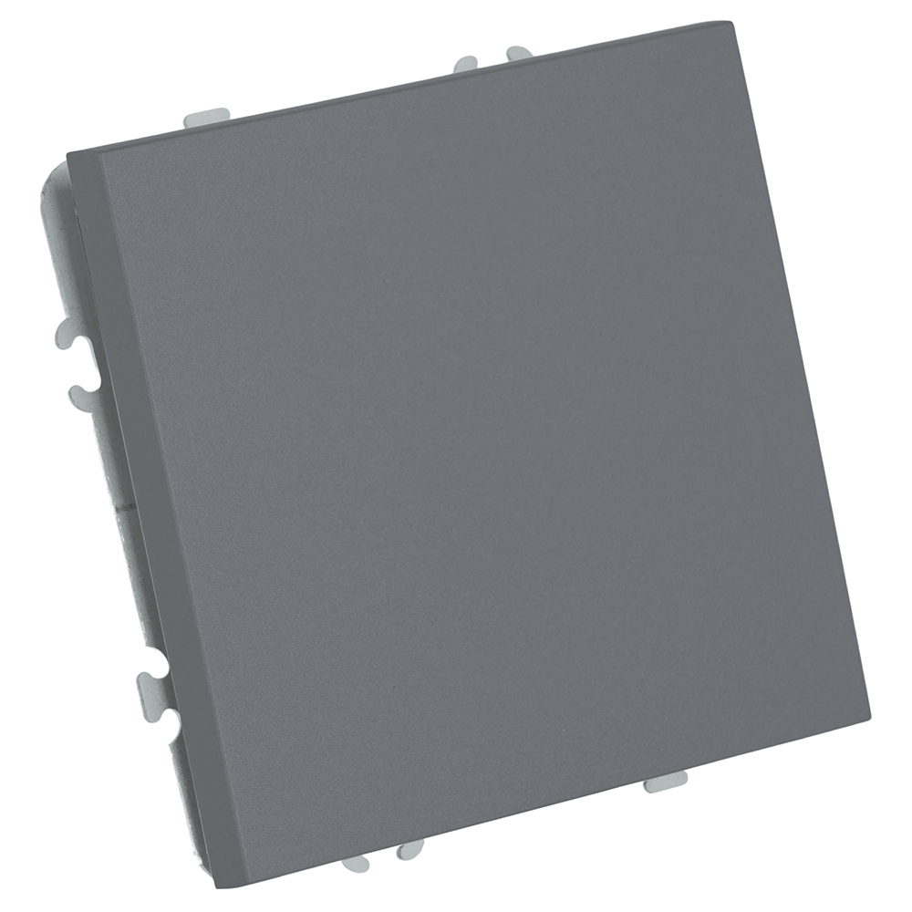 Переключатель 1-клавишный (механизм) СЗК Stekker Эмили 250В 10A RSW10-5105-10ZK платиново-серый soft touch 50240