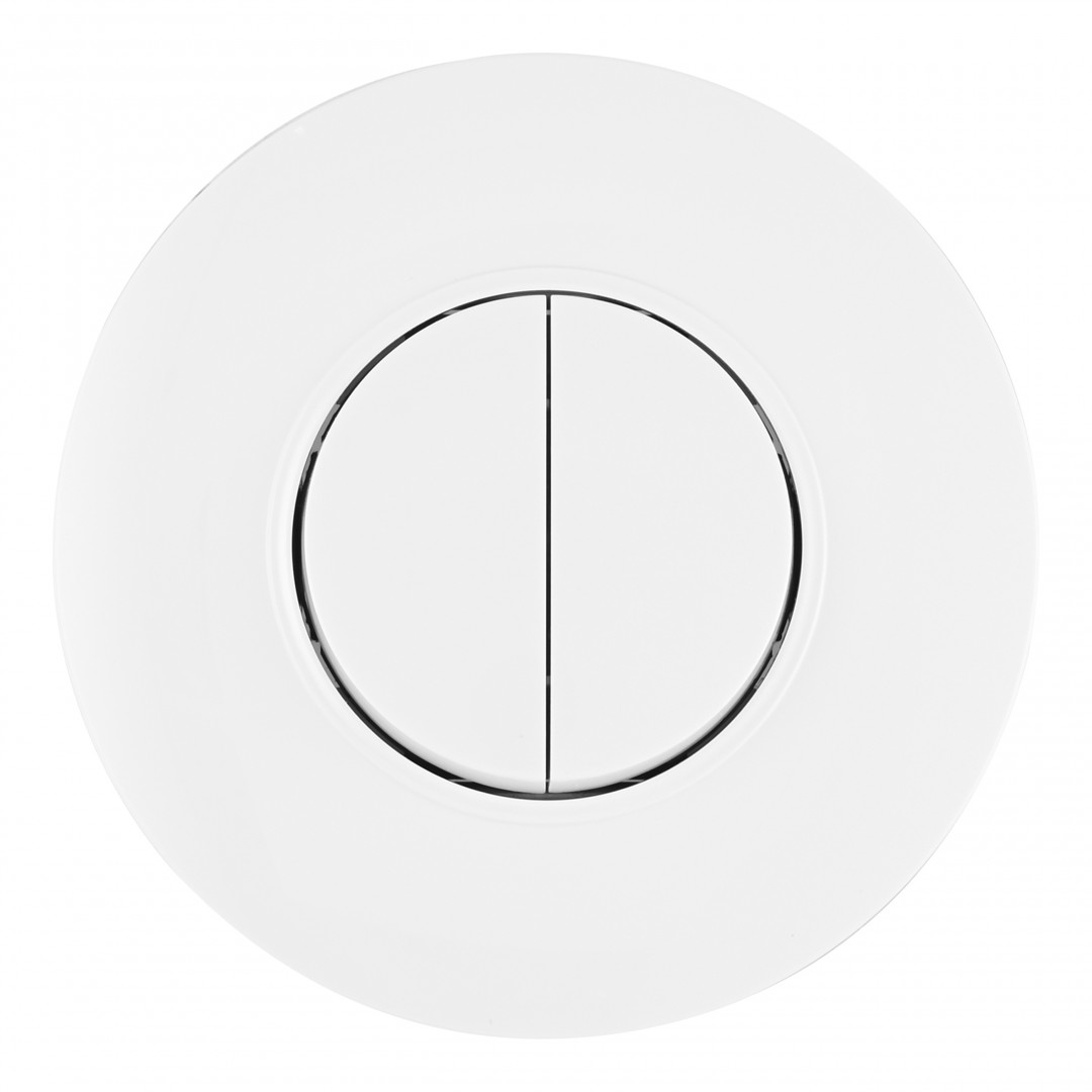Выключатель круглый двухклавишный с рамкой Arte Milano SET08-1-30-2 white