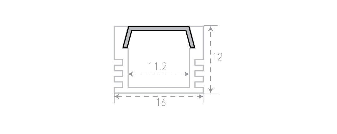 Профиль алюминиевый SWG SF-1612 000986