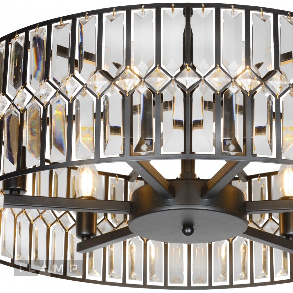 Подвесная люстра iLamp Form 6122-600 BK
