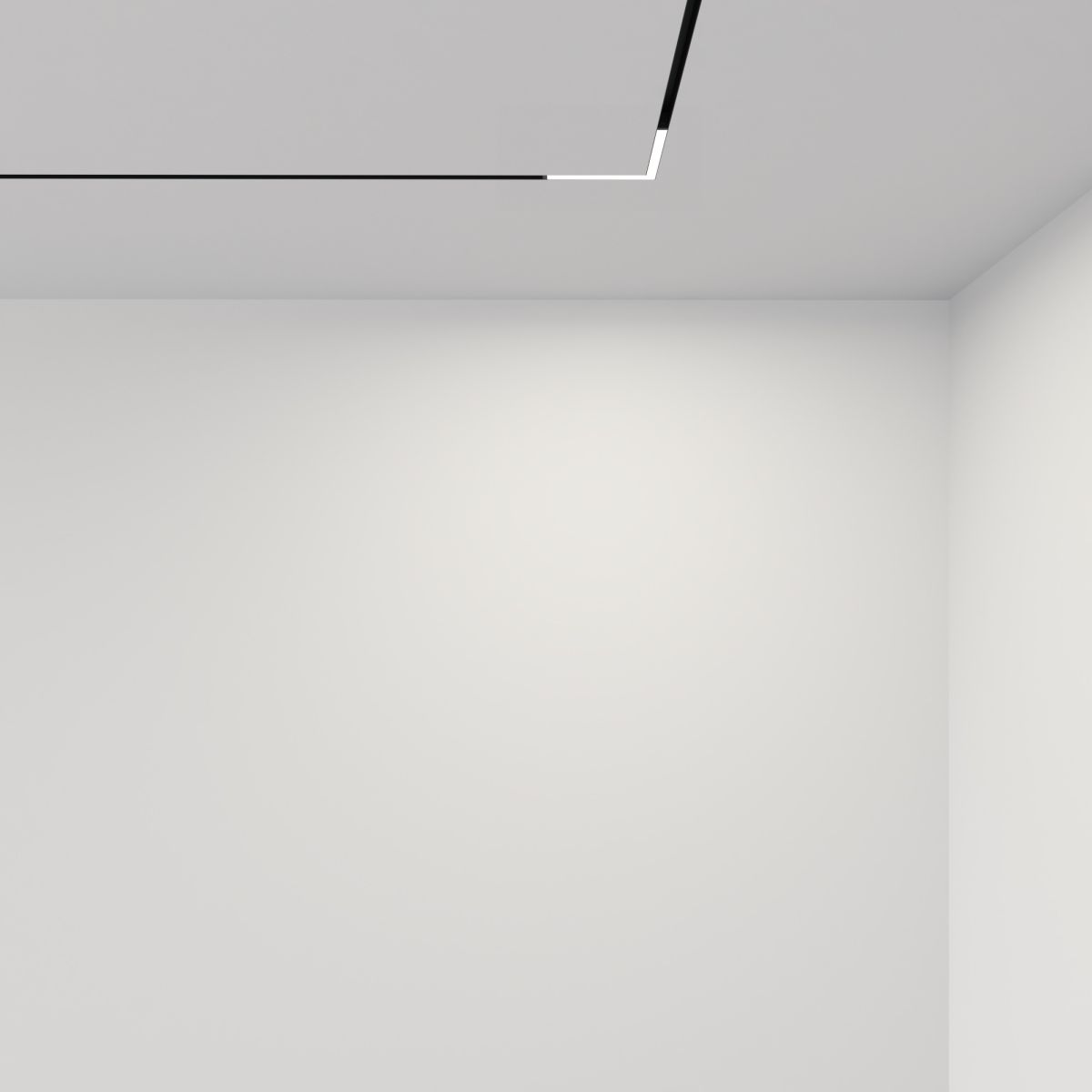 Трековый светильник Luminotti Slimline Flat Corner L.218.18.CCT.BK