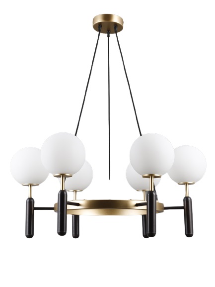 Подвесная люстра Elvan LU-22024/6-E14-BrBlWh