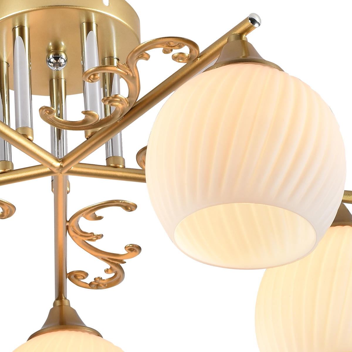 Люстра на штанге Reluce 01277-0.3-05 GOLD+CR