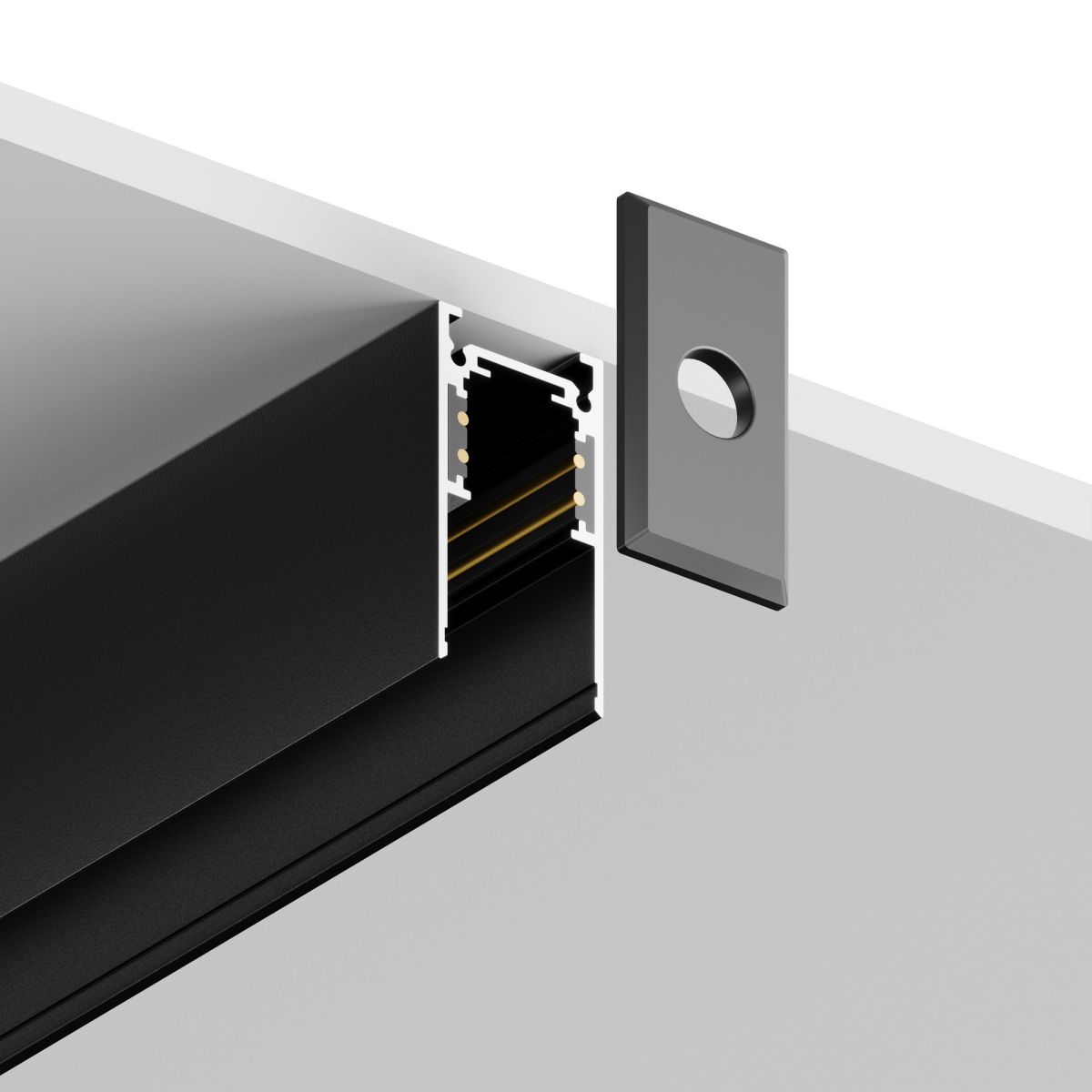 Шинопровод трехфазный накладной с заглушками Hesby Lighting ElDeko HSBL_0170