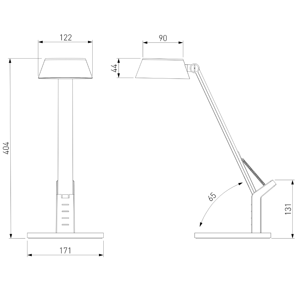 Настольная лампа Eurosvet Slink 80426/1 черный/серебро