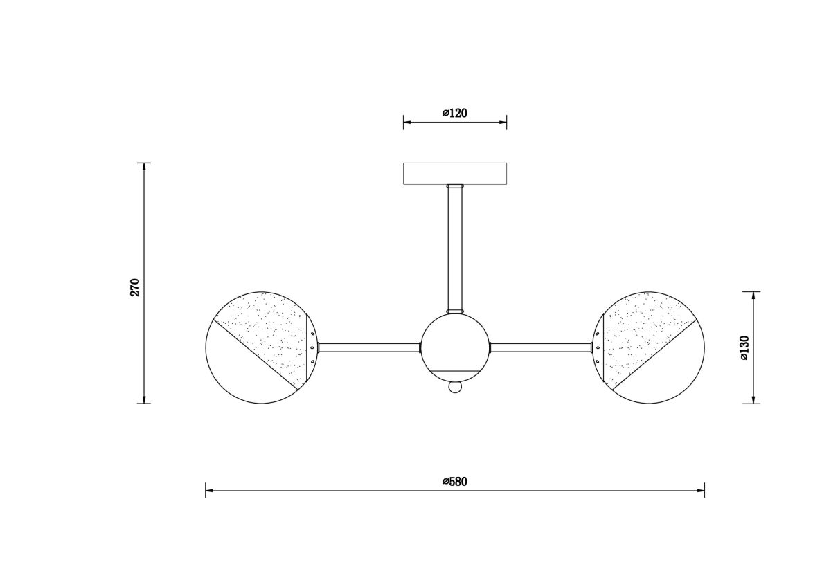 Люстра на штанге Freya Sonnet FR5271PL-05B