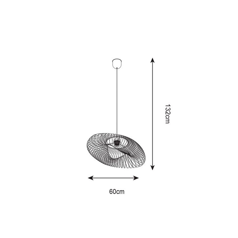 Подвесная люстра Zumaline ALICE P18230-D60-BK