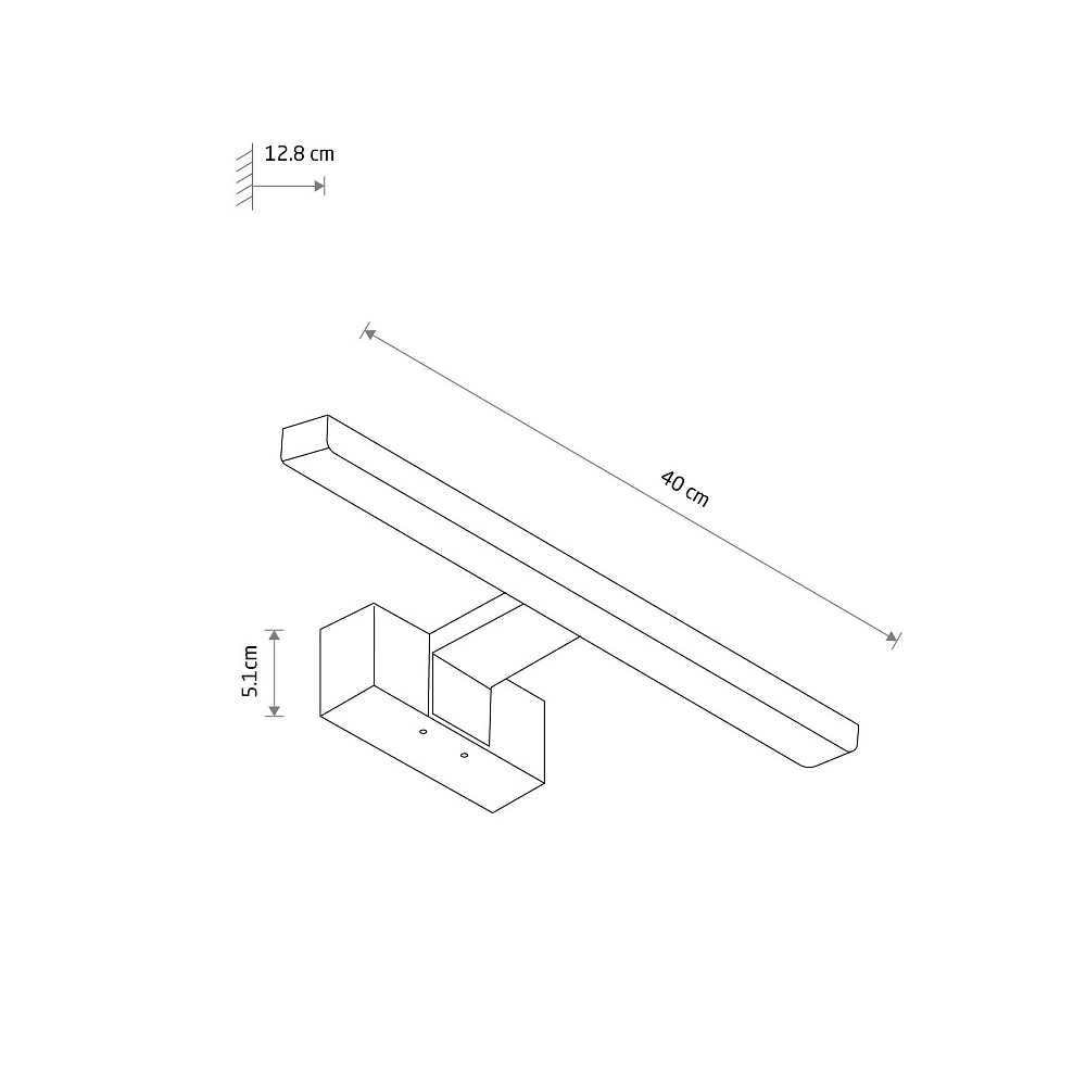 Подсветка для зеркал Nowodvorski Cezanne Led S Chrome 10665