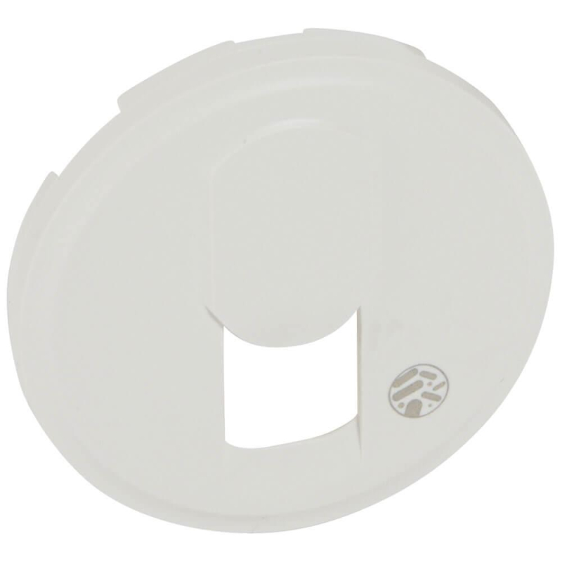 Лицевая панель Legrand Celiane розетки RJ45 антибактериальная белая 067746