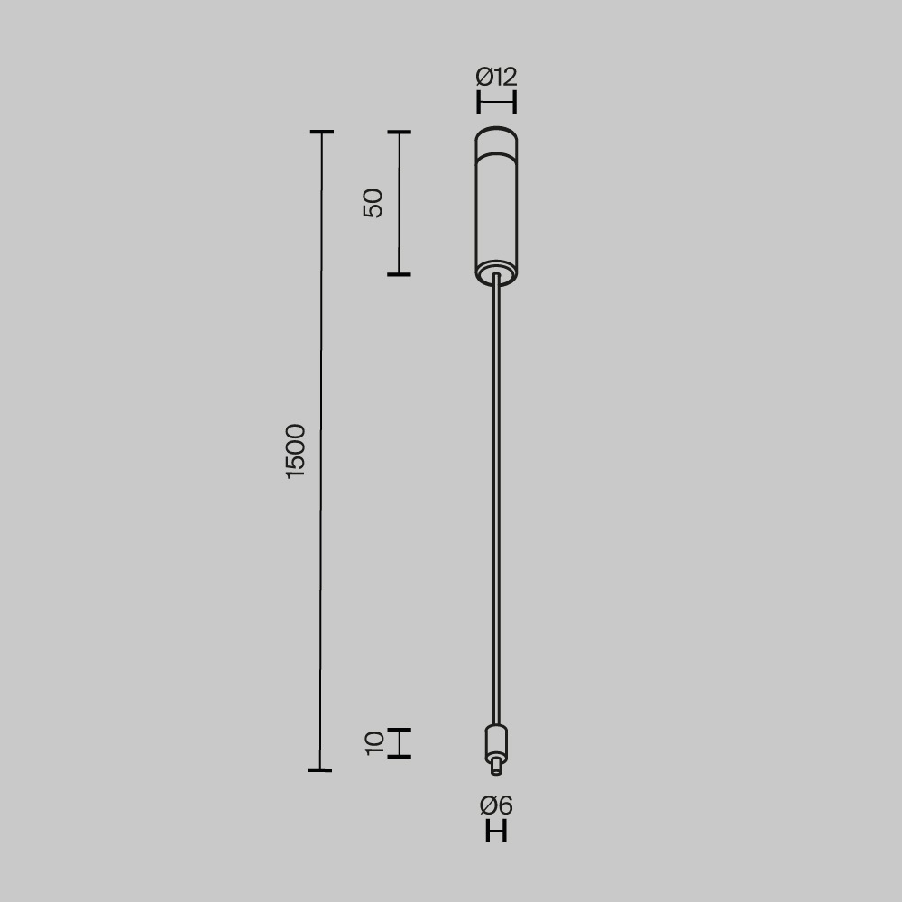 Основание и тросовый подвес для штанговой системы Maytoni Axity CA009PM-B