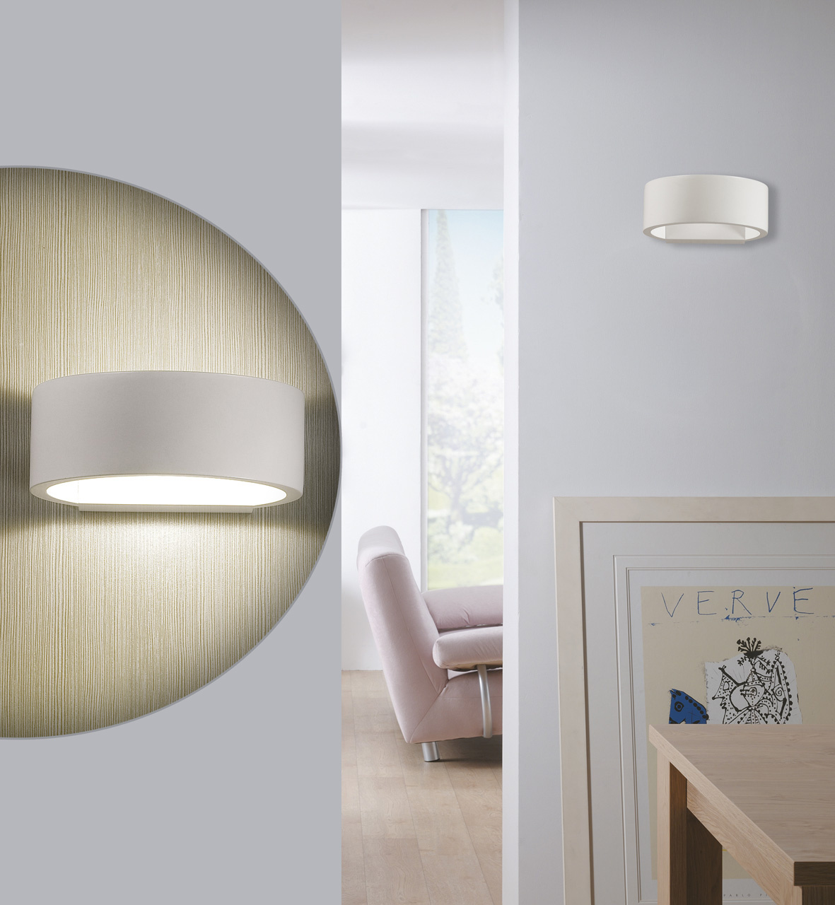 Настенный светодиодный светильник Odeon Light Muralia 3595/5WL