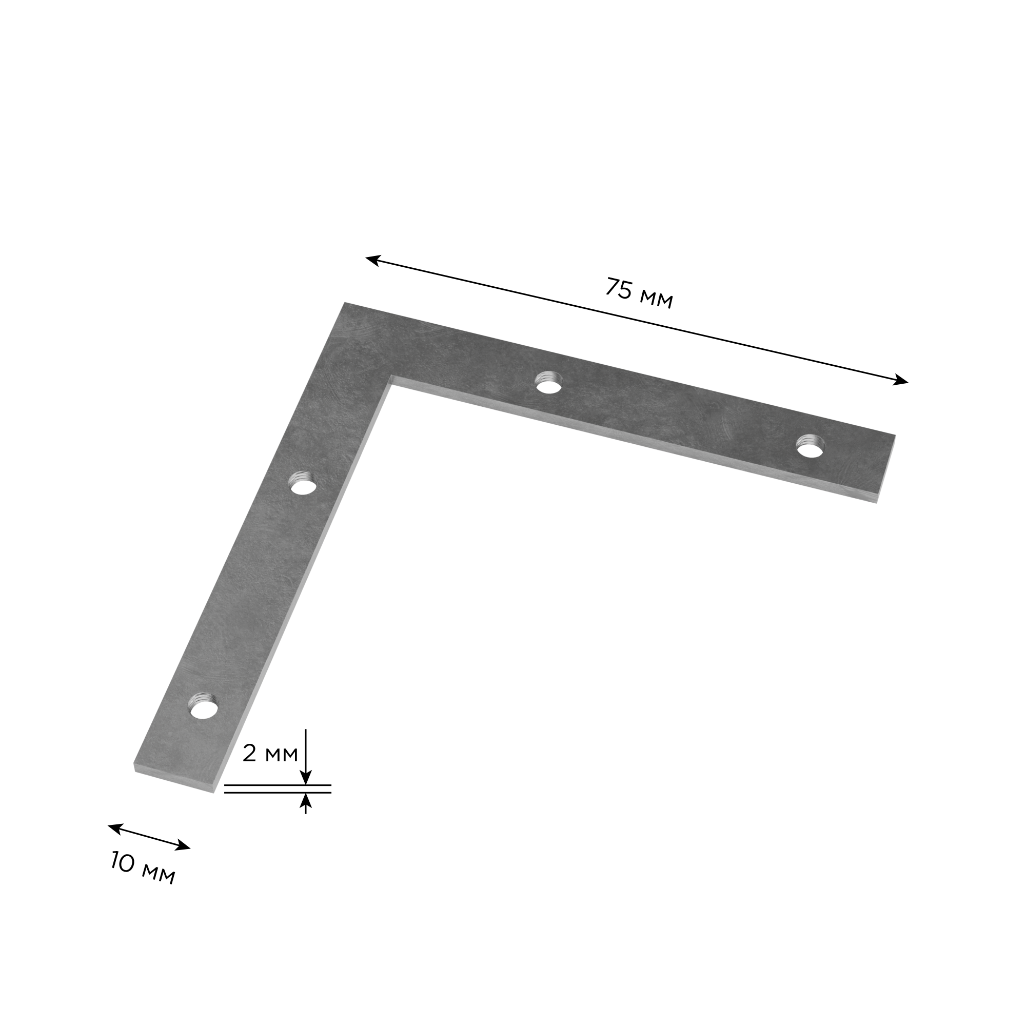 Полоса угловая для соединения алюминиевого профиля Apeyron К-08-31