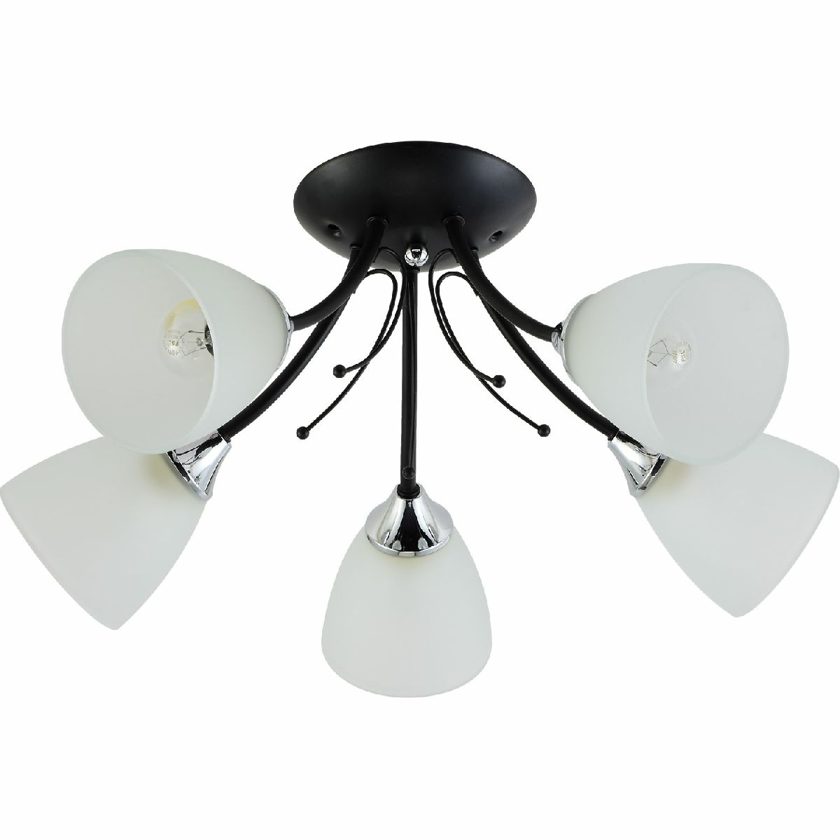 Потолочная люстра Reluce 01351-0.3-05B BK+CR