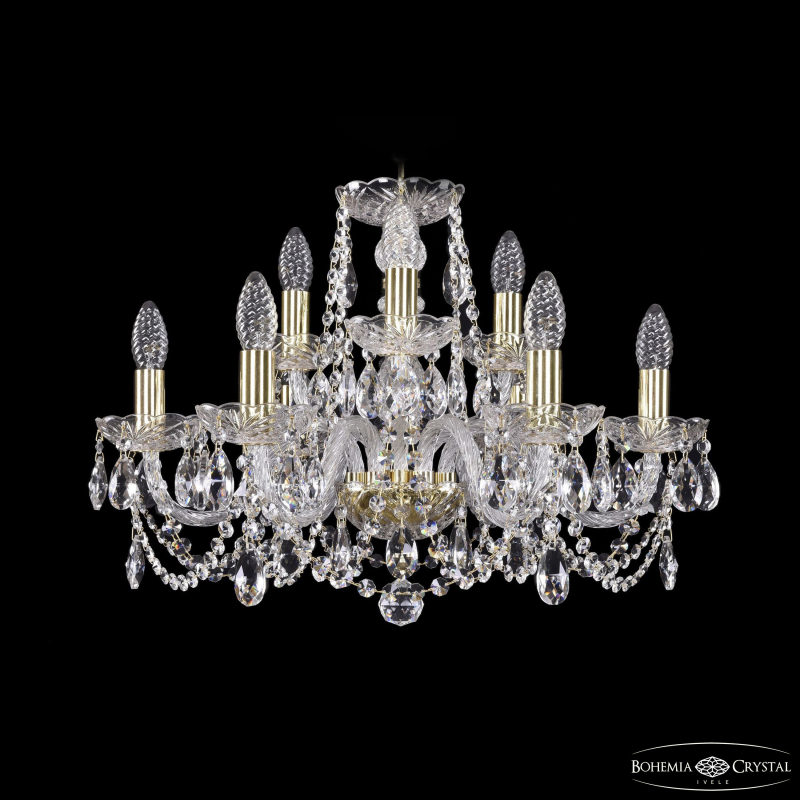 Подвесная люстра Bohemia Ivele Crystal 1402/6+3/195 G
