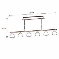 Подвесная светодиодная люстра Lucide Ilina 18405/26/12