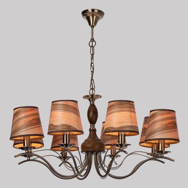 Подвесная люстра Eurosvet Элен 60027/8 античная бронза