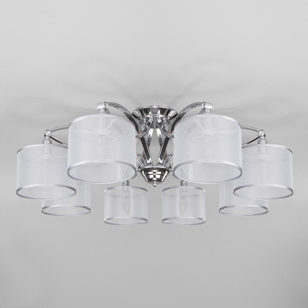 Потолочная люстра Eurosvet Fabiola 60124/8 хром Smart (60109/8)