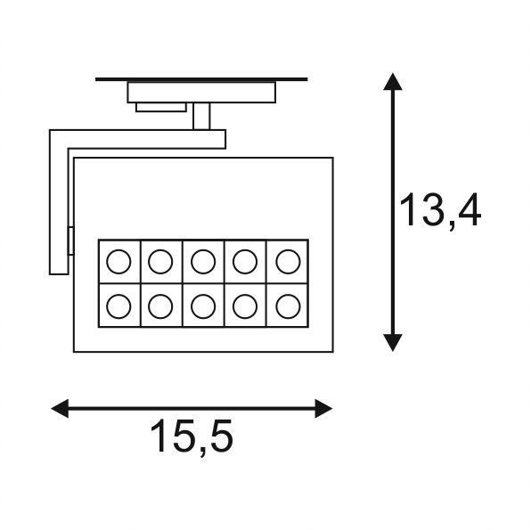 Трековый светодиодный cветильник SLV 1Phase-Track Profuno 144064