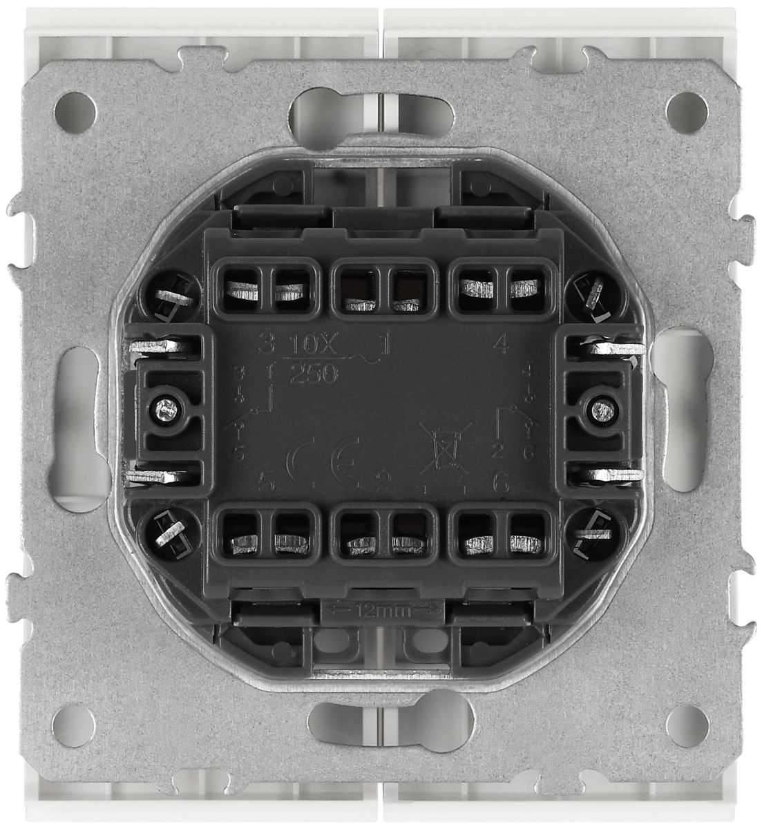 Переключатель ЭРА Arktik 16-1106-01 двойной 10АХ-250В белый Б0070364
