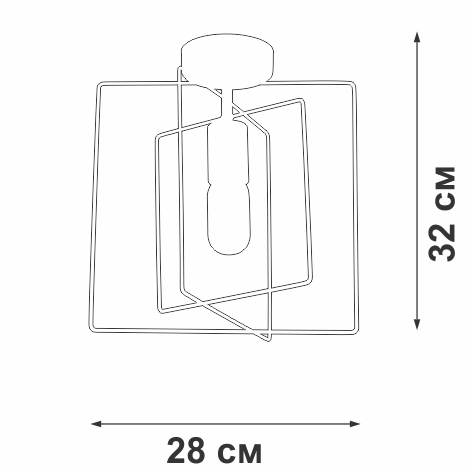 Потолочный светильник Vitaluce V3793-1/1PL