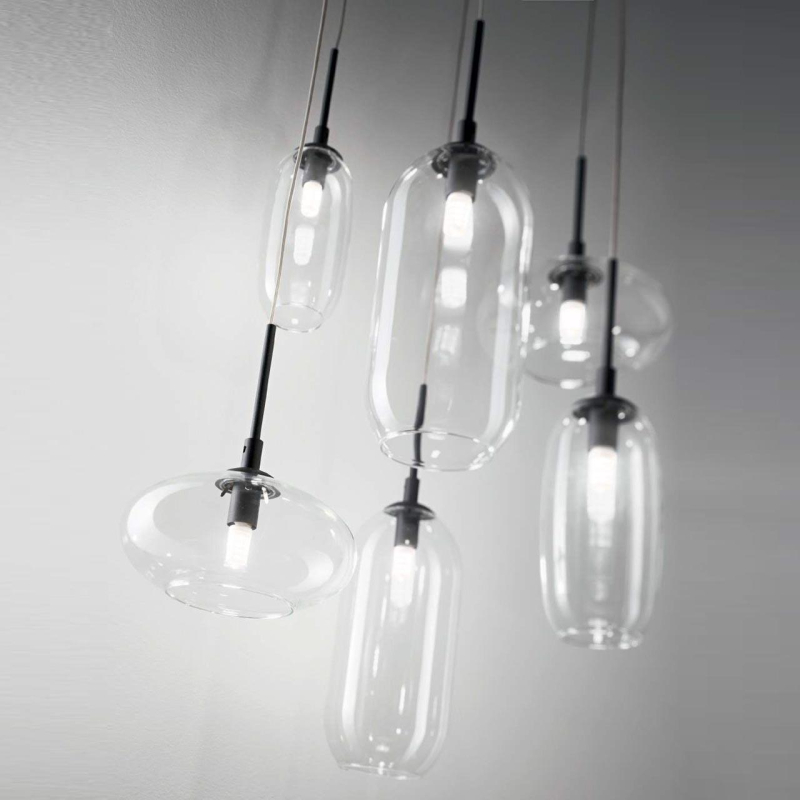 Подвесная люстра Ideal Lux Yoga SP6 Nero 173023