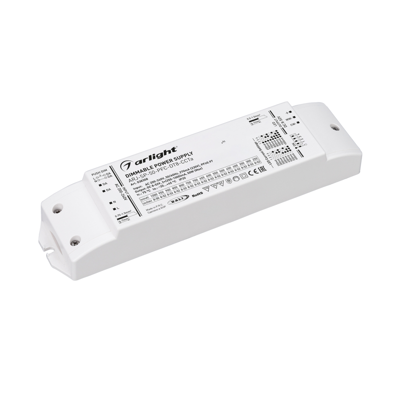 Блок питания Arlight ARJ-SP-50-PFC-DT8-ССTa (50W, 8-52V, 0.25-1А) 038308