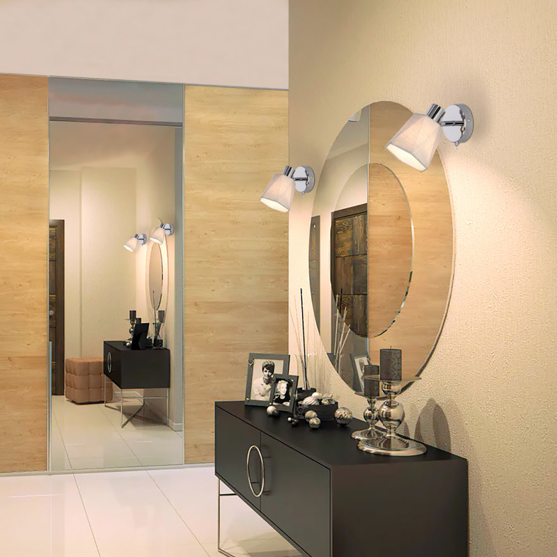 Бра Eurosvet 20087/1 хром/серый