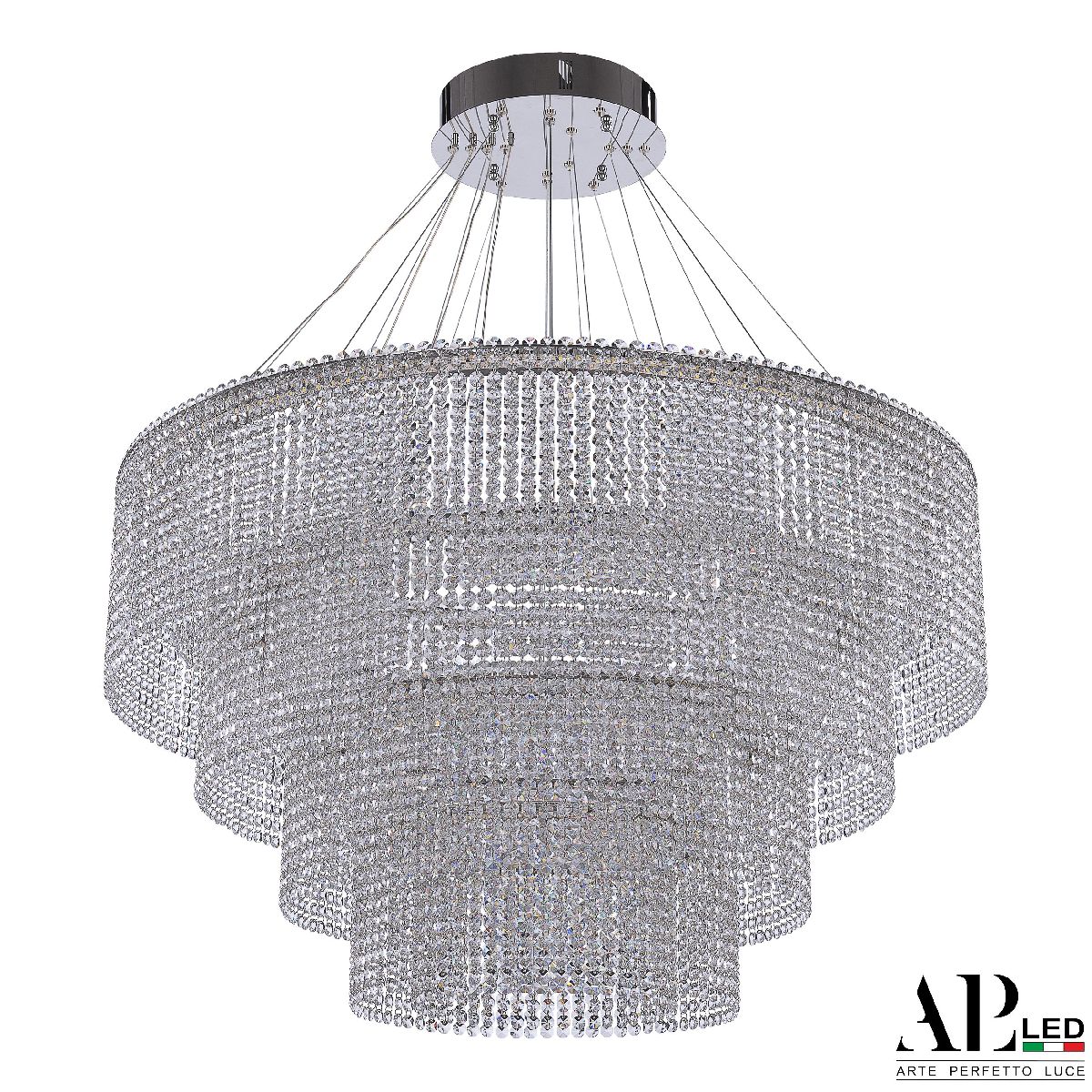 Каскадная люстра Arte Perfetto Luce Sicilia SH02.93.4D.A.Ni.4000