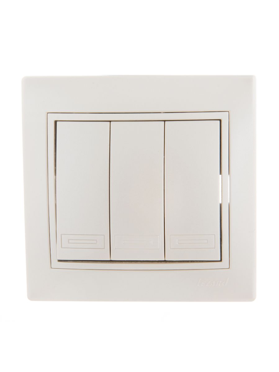Выключатель тройной Lezard Mira 701-3030-109