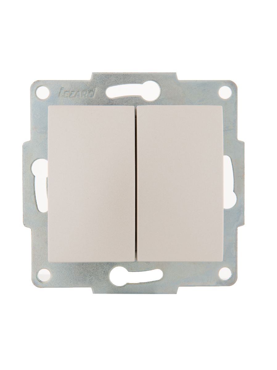 Выключатель двойной Lezard Karina 707-3088-101