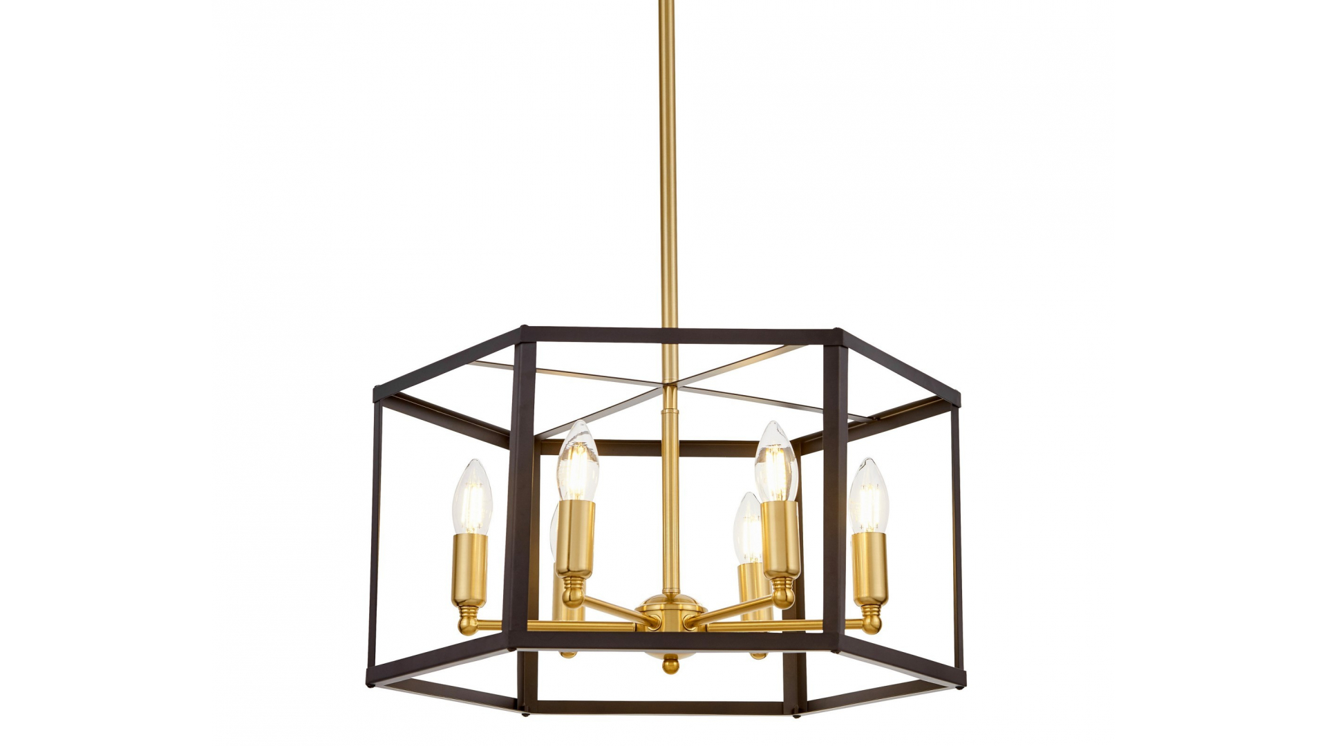 Подвесная люстра Lumina Deco Lorton LDP 1142-6 BK+MD