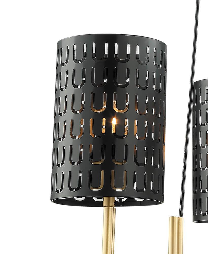 Подвесная люстра Lumien Hall Нерей 4001/6P-BK-GD