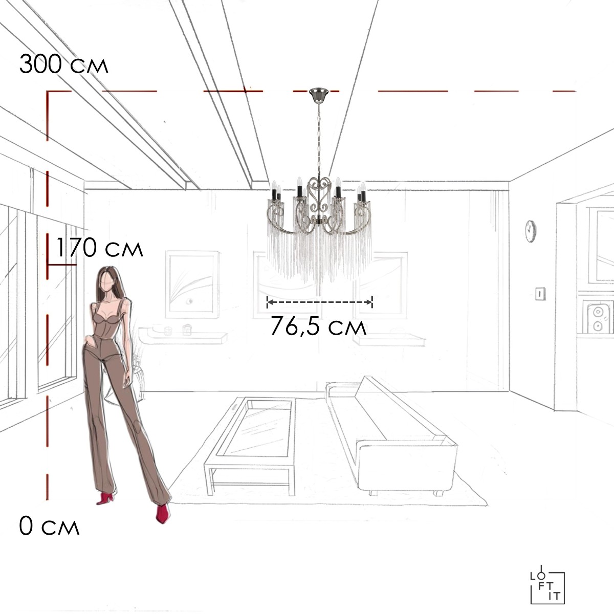 Подвесная люстра Loft IT Wonderland 10405/8