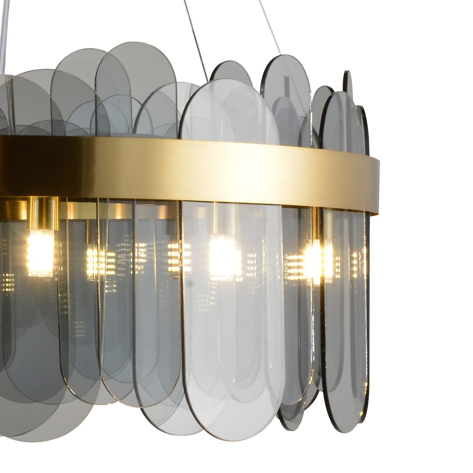 Подвесная люстра Natali Kovaltseva VALENCIA 91000/12C GOLD SATIN