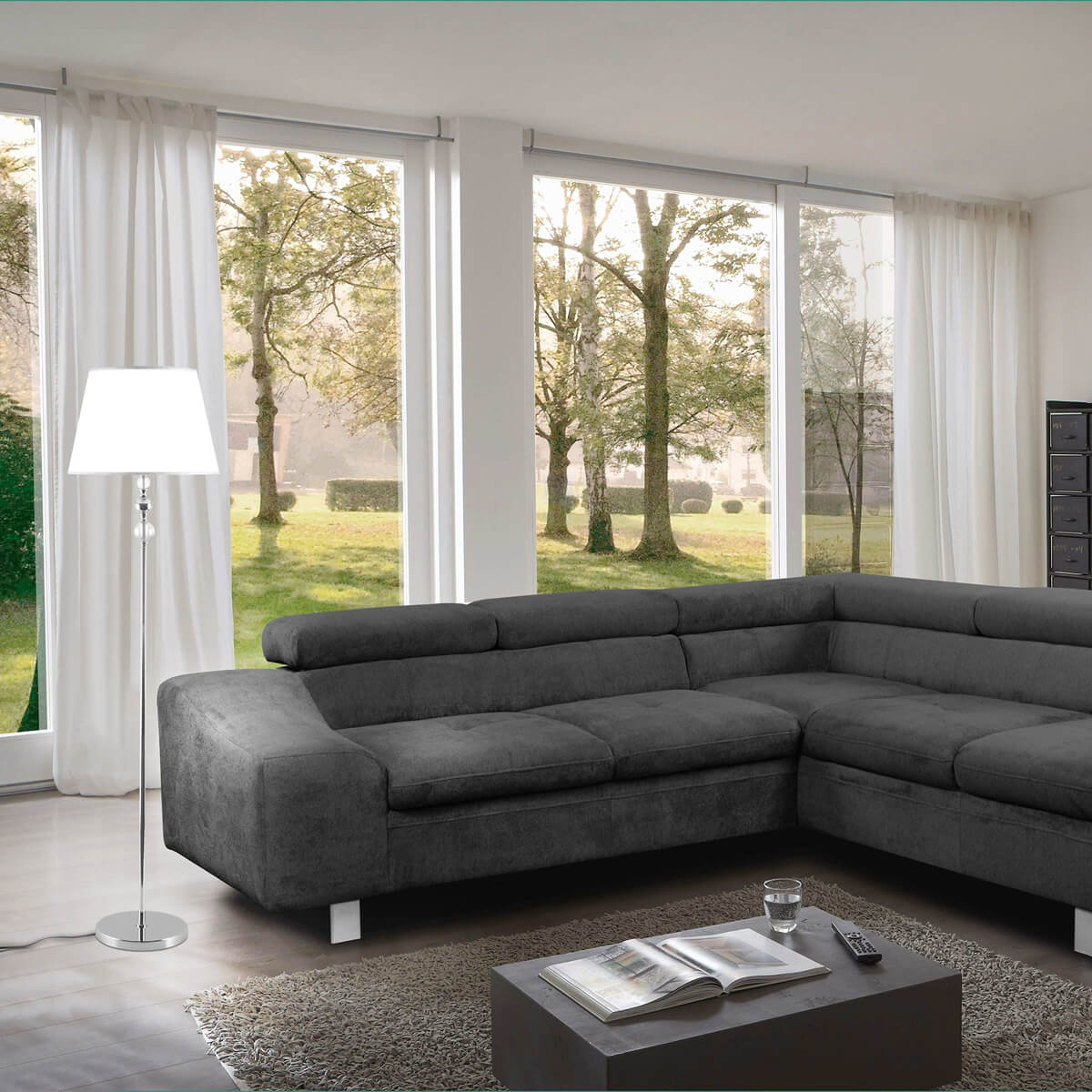 Торшер в современном стиле современный Eurosvet 01072/1 хром