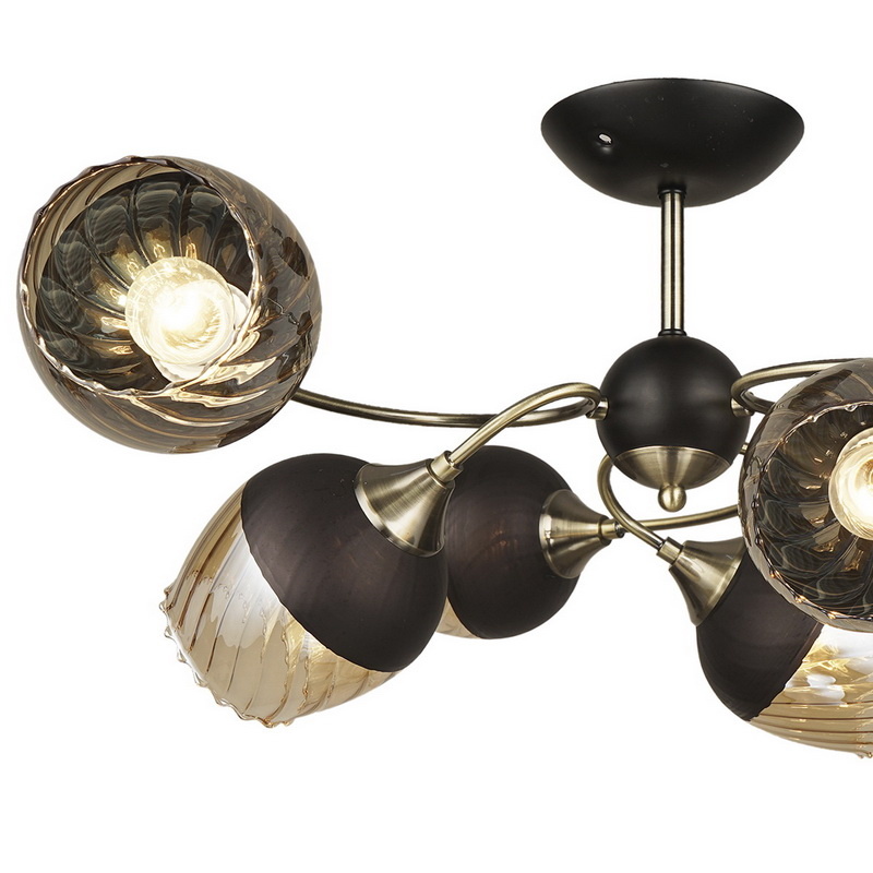 Люстра на штанге Reluce 04250-0.3-06 BK+AB