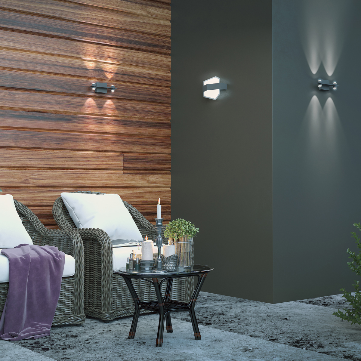 Ландшафтный настенный светильник Novotech Kaimas 358574